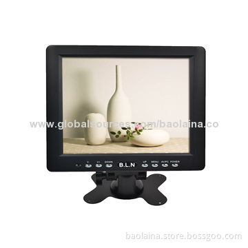 Small Sized 8-inch LED Monitor with HDMI Input and VGA Input